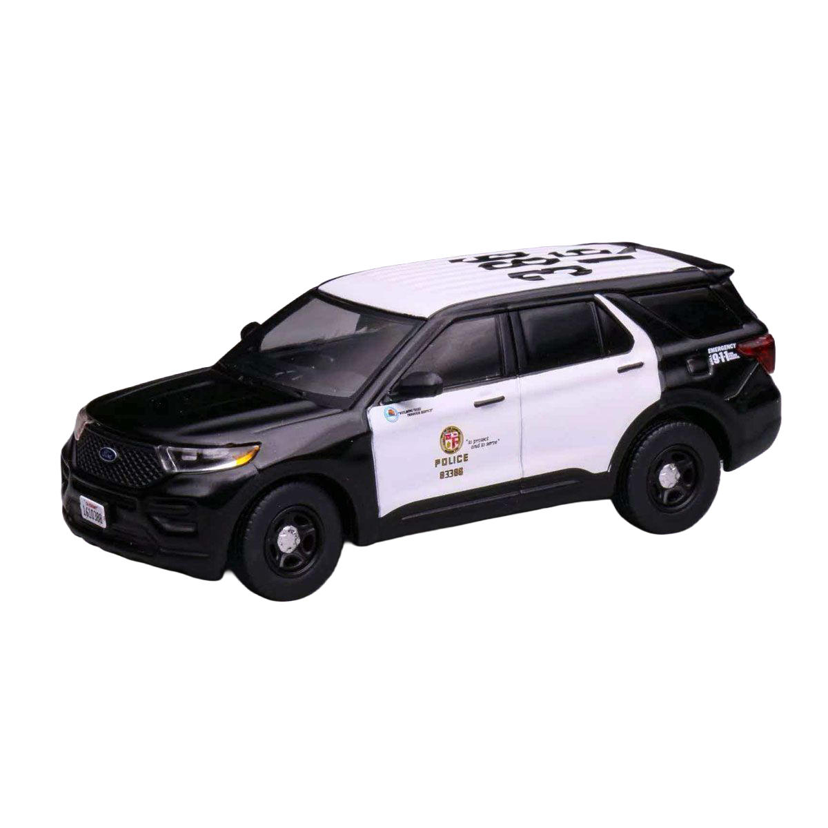 596 1/64 Diecast Model Car Los Angeles Police Department - LAPD (from LAPD MODELS)