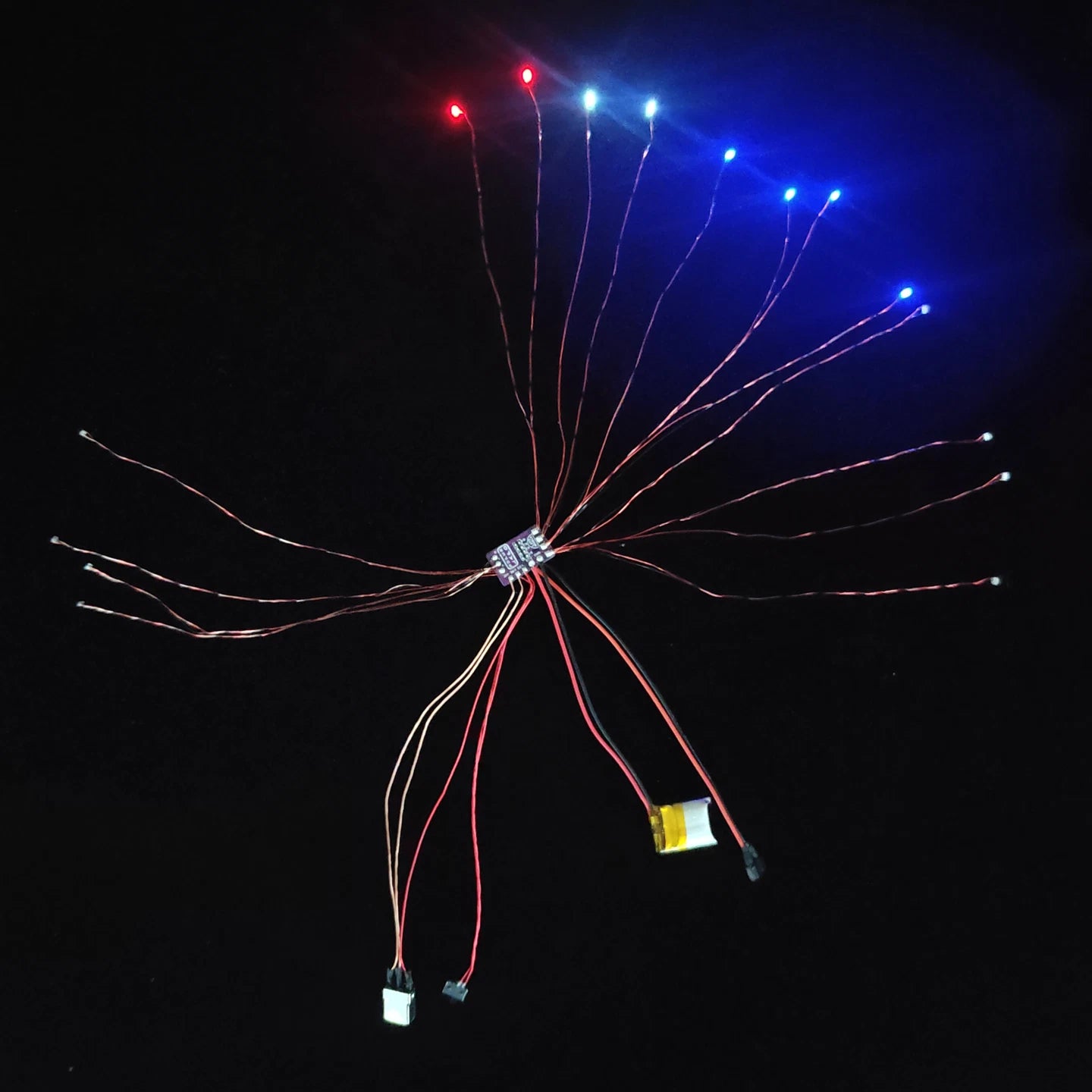 1/64 police car model light kit Universal Remote-Control LED Light Kit for Models（LAPD-SUPER）