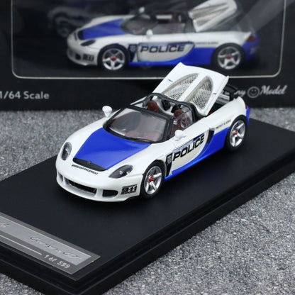 funny model 1/64 Diecast Model Car Porsche Carrera GT police car (from LAPD MODELS)