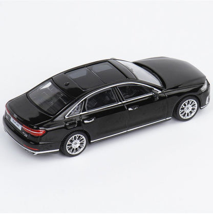 JKM 1/64 Diecast Model Car Audi A8L black car  (from LAPD MODELS)