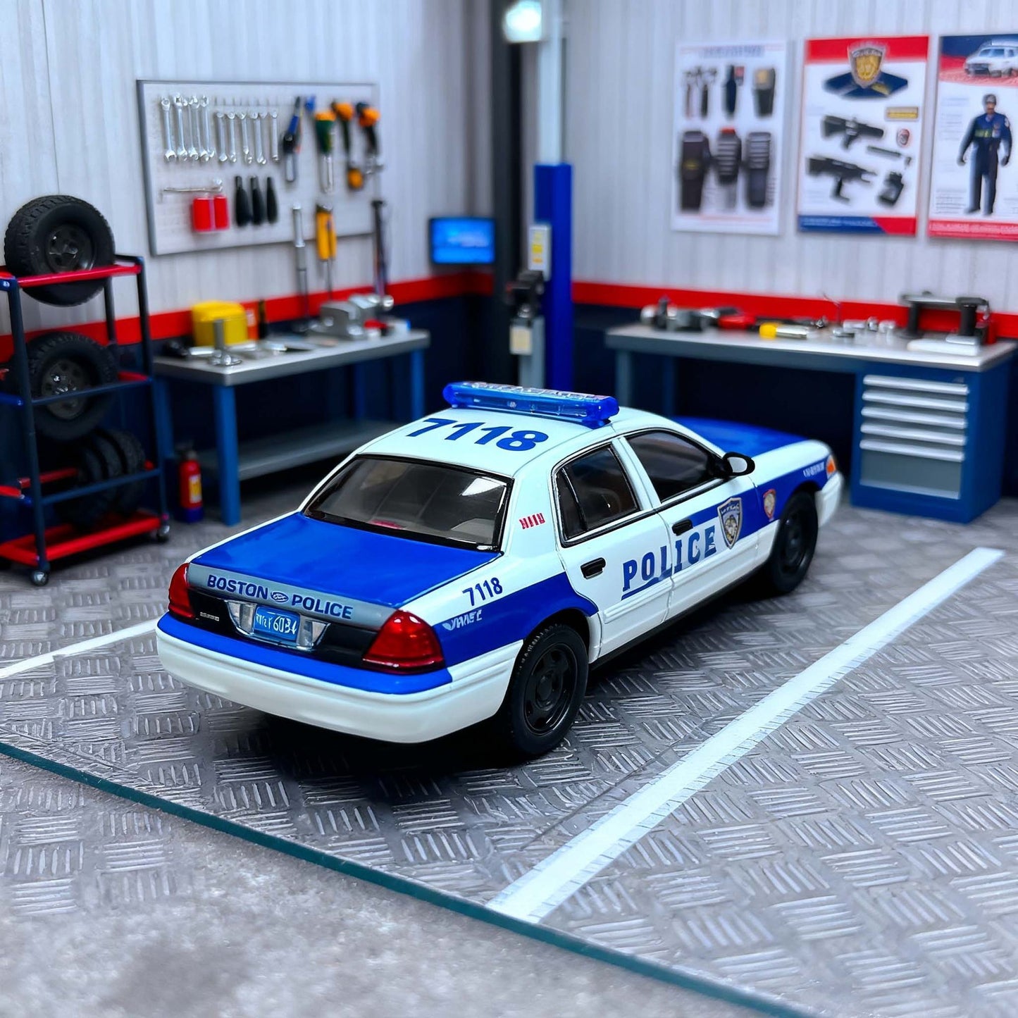 596 1/64 Diecast Model Car Boston Police Department - BPD (from LAPD MODELS)
