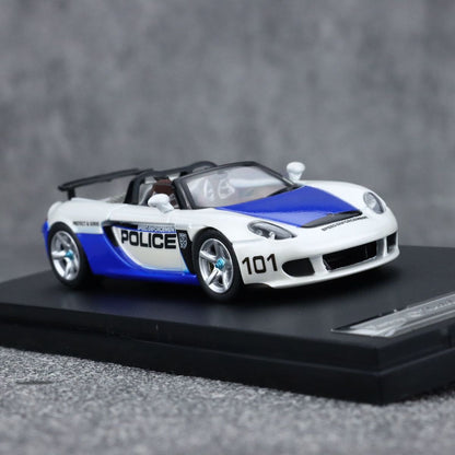 funny model 1/64 Diecast Model Car Porsche Carrera GT police car (from LAPD MODELS)