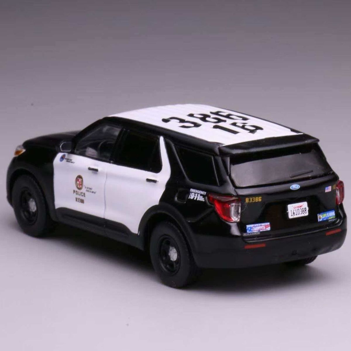 596 1/64 Diecast Model Car Los Angeles Police Department‌ - LAPD (from LAPD MODELS)