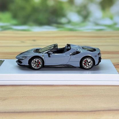 solo model 1/64 Diecast Model Car Ferrari SF90 Grigio (from LAPD MODELS)
