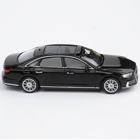 JKM 1/64 Diecast Model Car Audi A8L black car  (from LAPD MODELS)