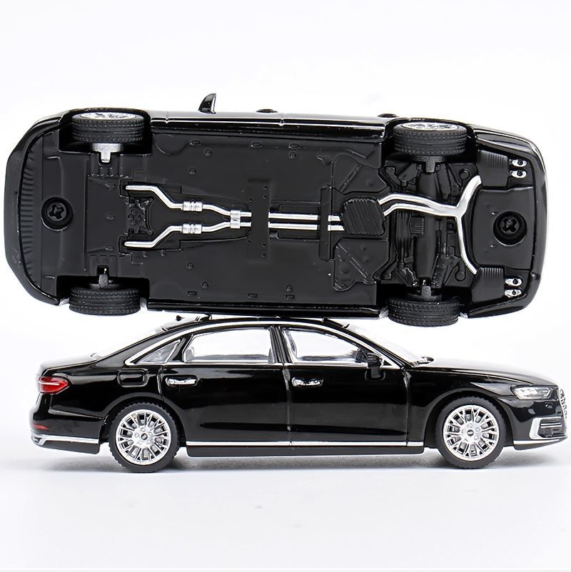 JKM 1/64 Diecast Model Car Audi A8L black car  (from LAPD MODELS)