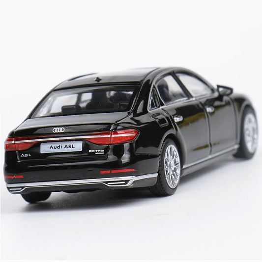 JKM 1/64 Diecast Model Car Audi A8L black car  (from LAPD MODELS)