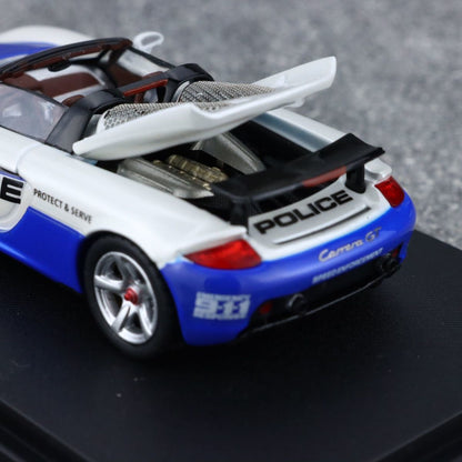 funny model 1/64 Diecast Model Car Porsche Carrera GT police car (from LAPD MODELS)